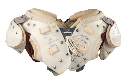 Lawrence Taylor  Game Used and Signed Shoulder Pads